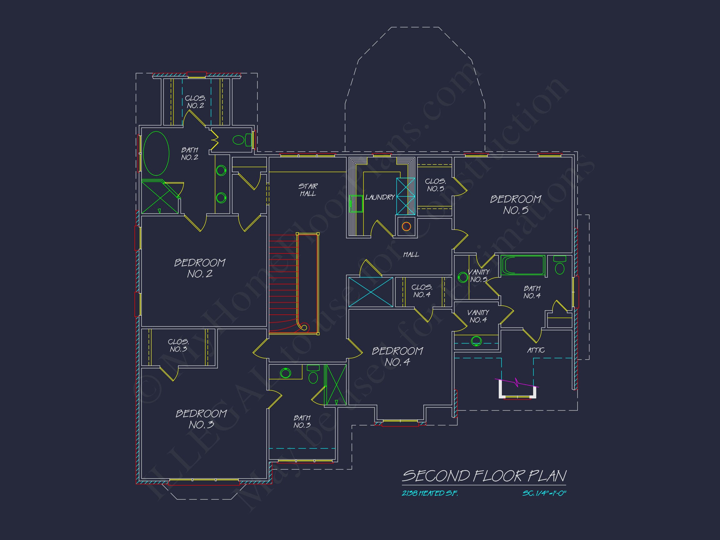 Luxury Home Plan with Vaulted Ceilings,CAD Designs & Blueprint