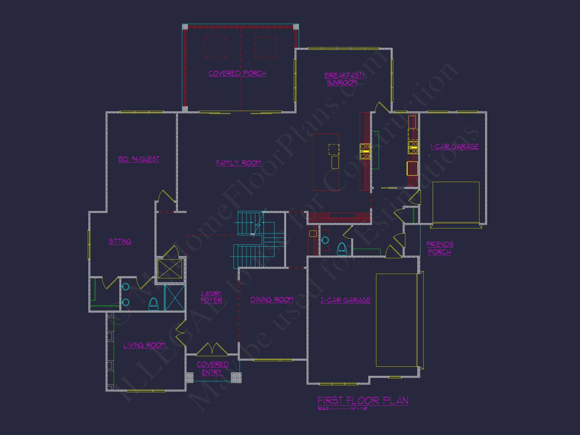 Luxury Modern Home Plan with CAD Floor Plans & Designs