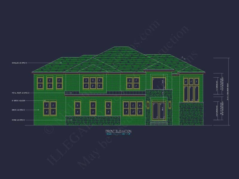 Luxury Modern house Plan with Spacious Floor Plan & CAD Designs