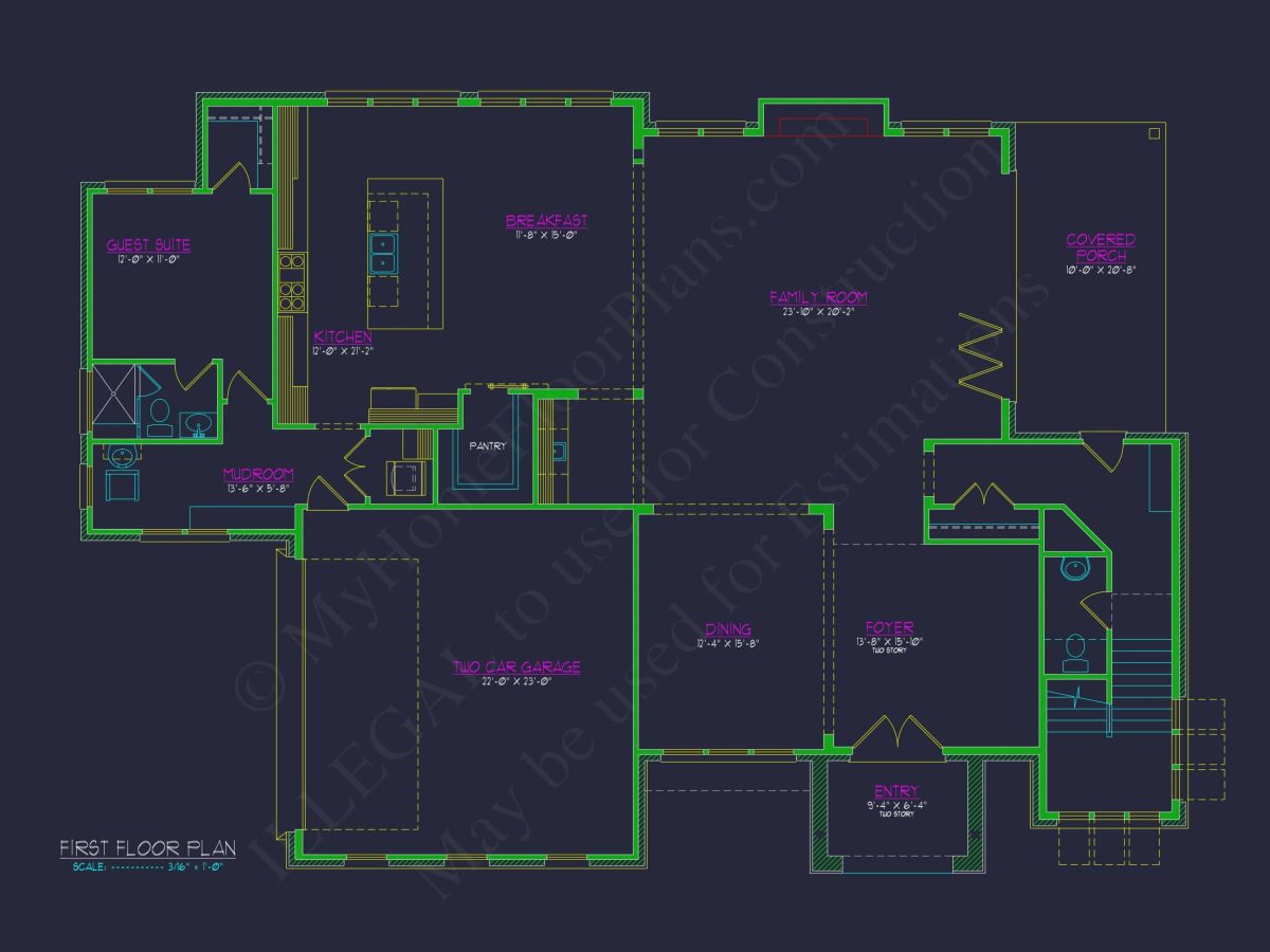 Luxury Modern house Plan with Spacious Floor Plan & CAD Designs