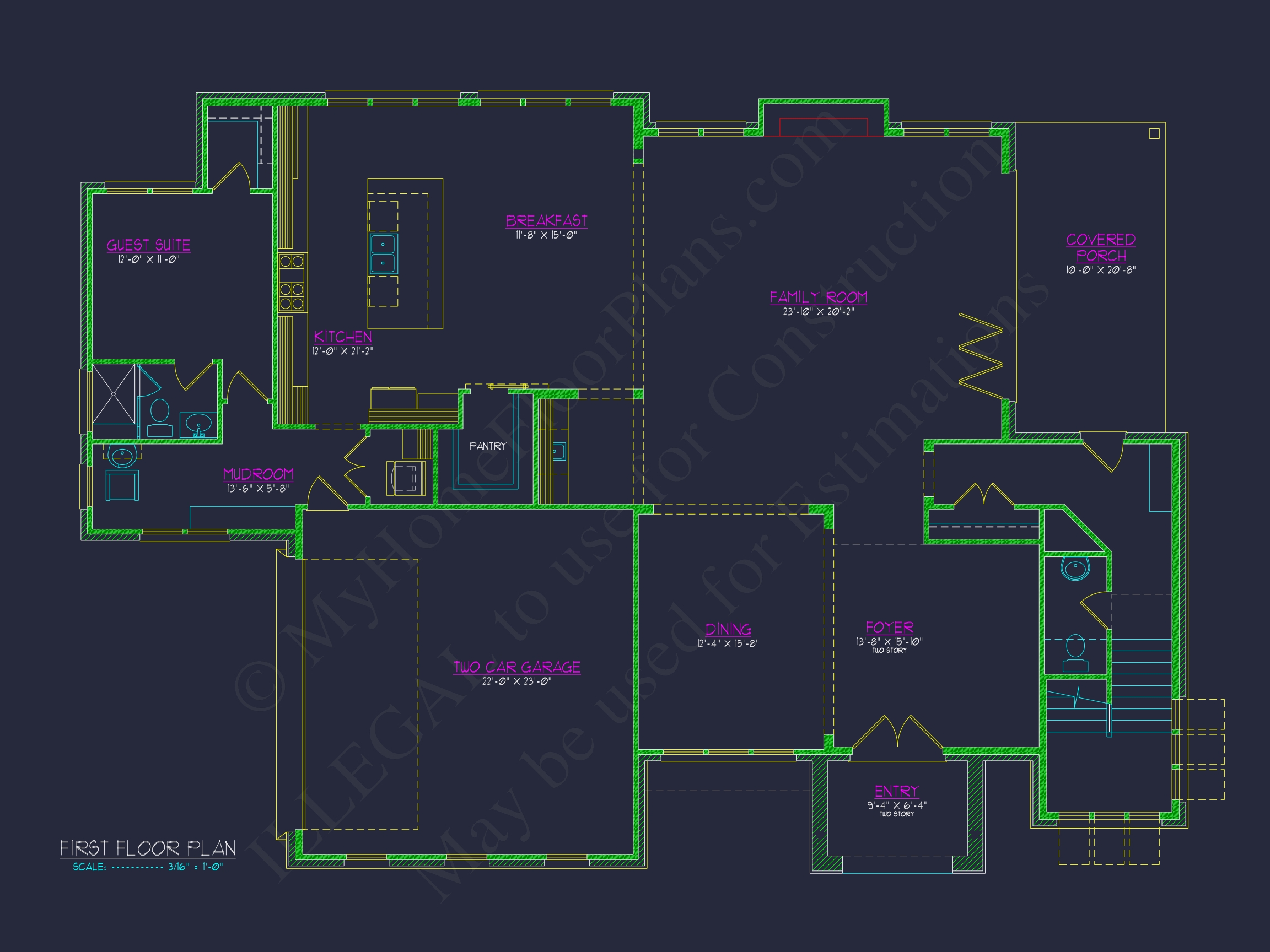 Luxury Modern Home Plan with Spacious Floor Plan & CAD Designs