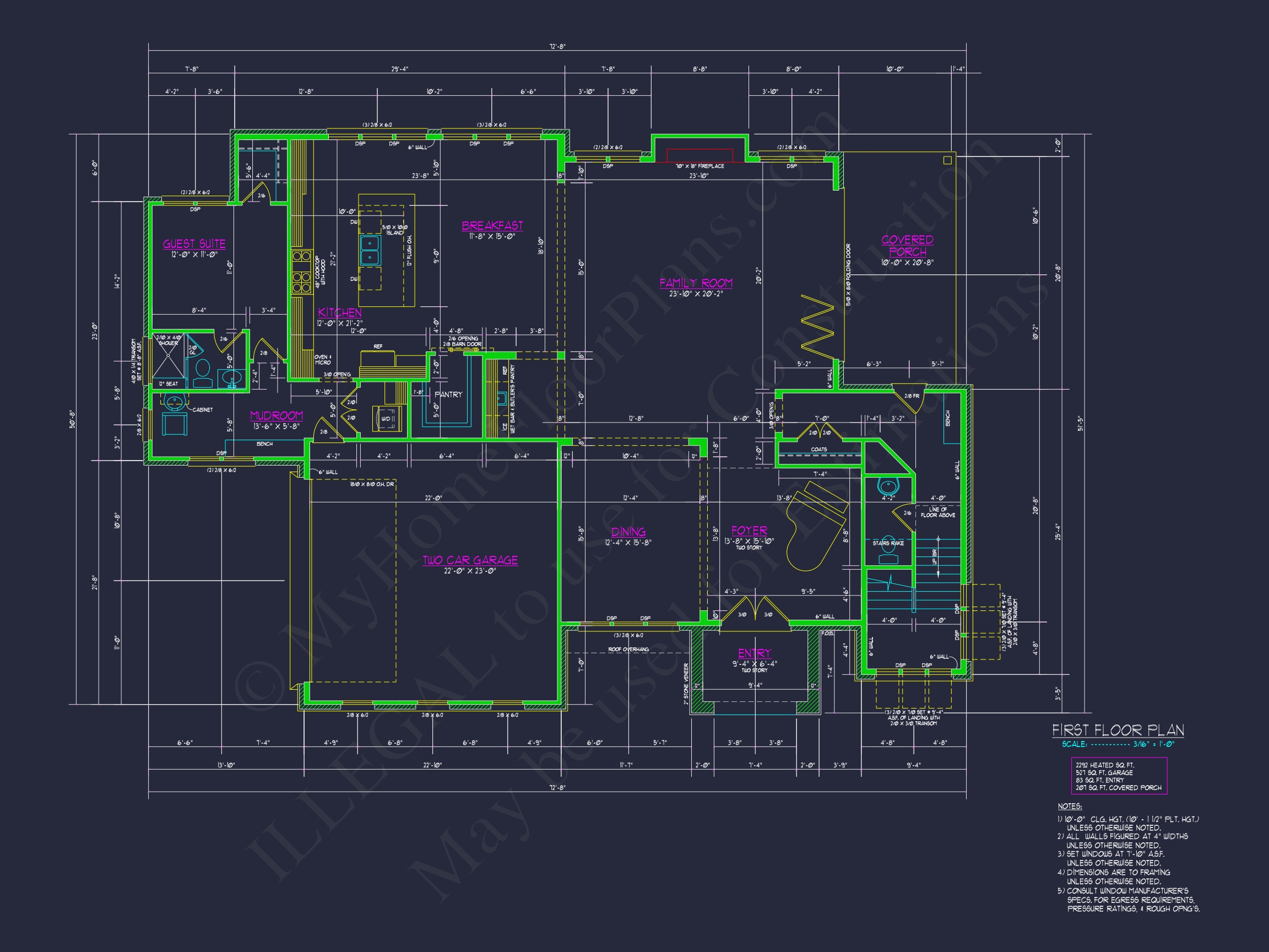 Luxury Modern Home Plan with Spacious Floor Plan & CAD Designs