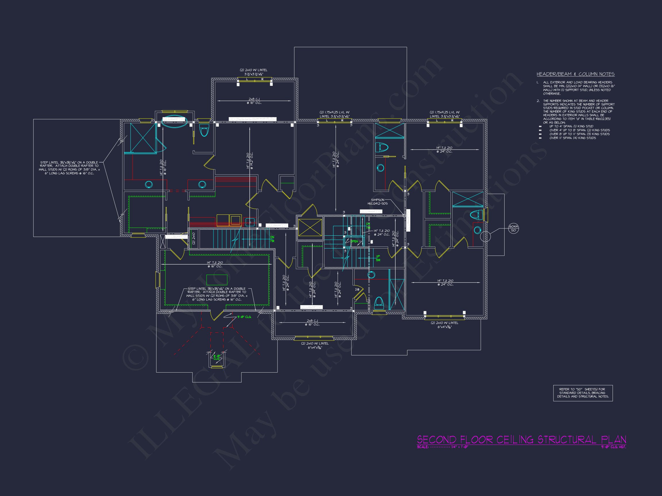 Luxury Multi-Level house Plan with Detailed CAD Designs