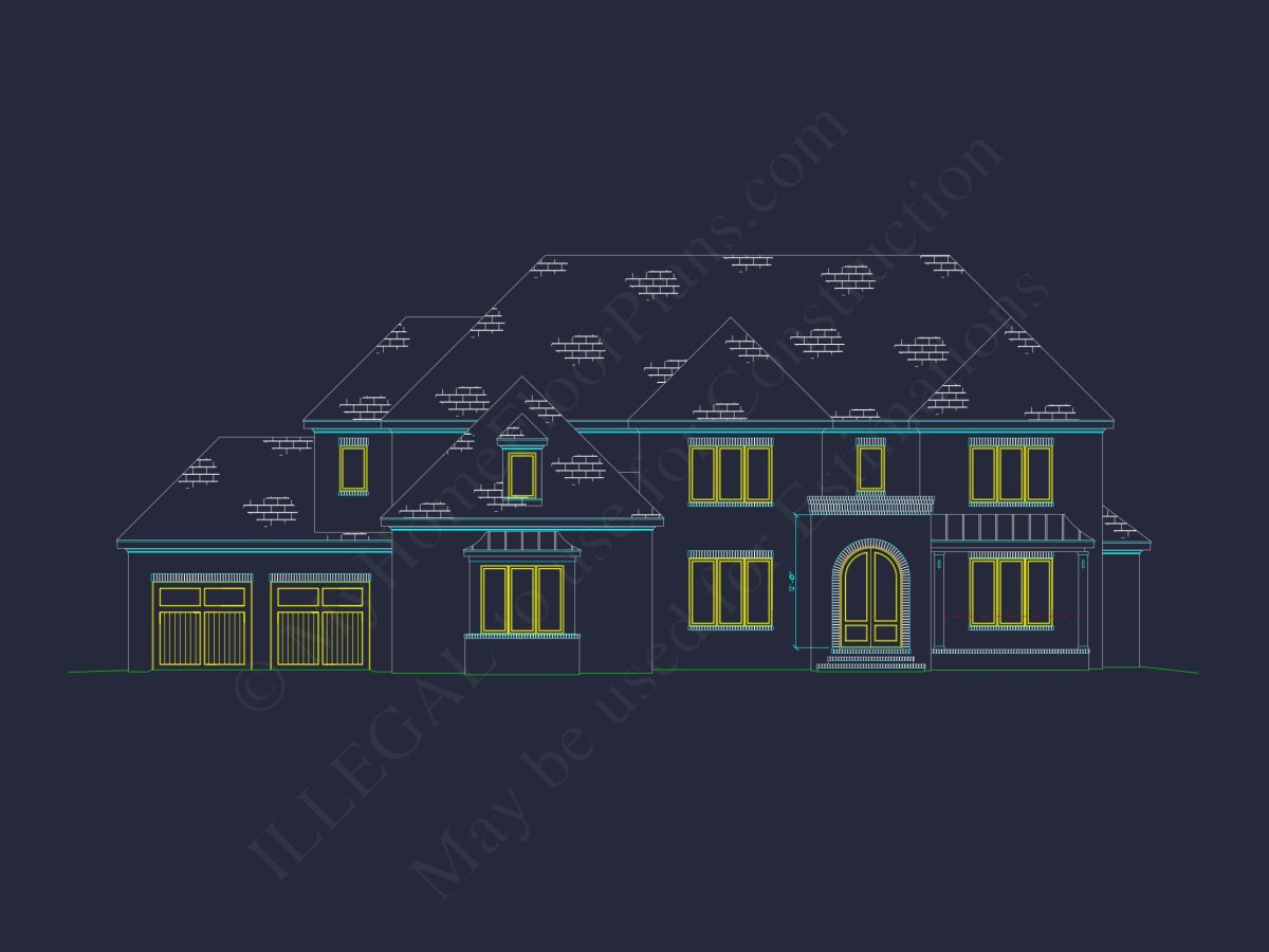 Luxury Multi-Level house Plan with Detailed CAD Designs
