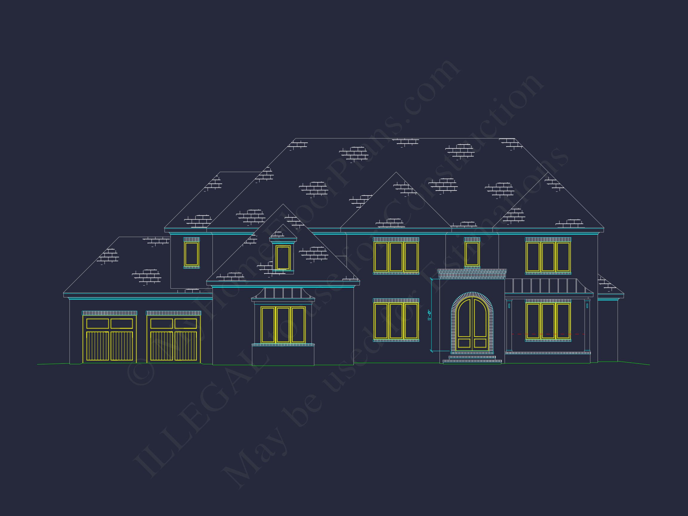 Luxury Multi-Level house Plan with Detailed CAD Designs