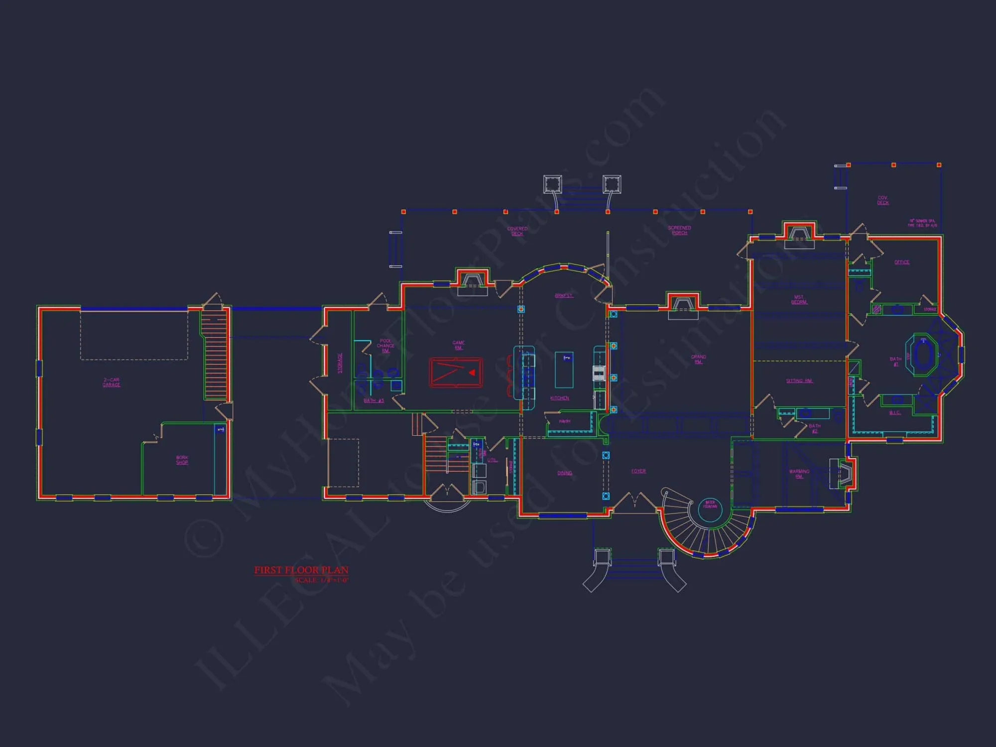 Luxury Victorian house Floor Plan with CAD Designs & Details