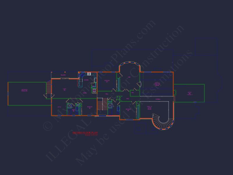 Luxury Victorian house Floor Plan with CAD Designs & Details