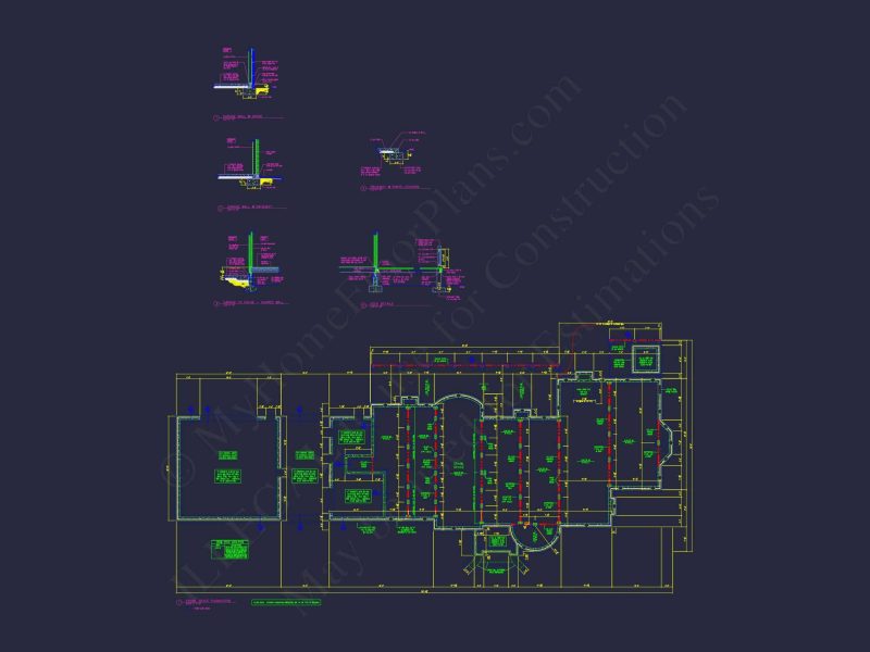 Luxury Victorian house Floor Plan with CAD Designs & Details