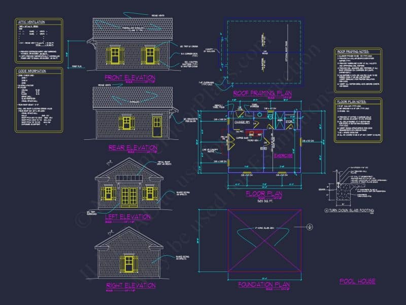 Mediterranean house Plan with 3 Floors and 4 Bedrooms