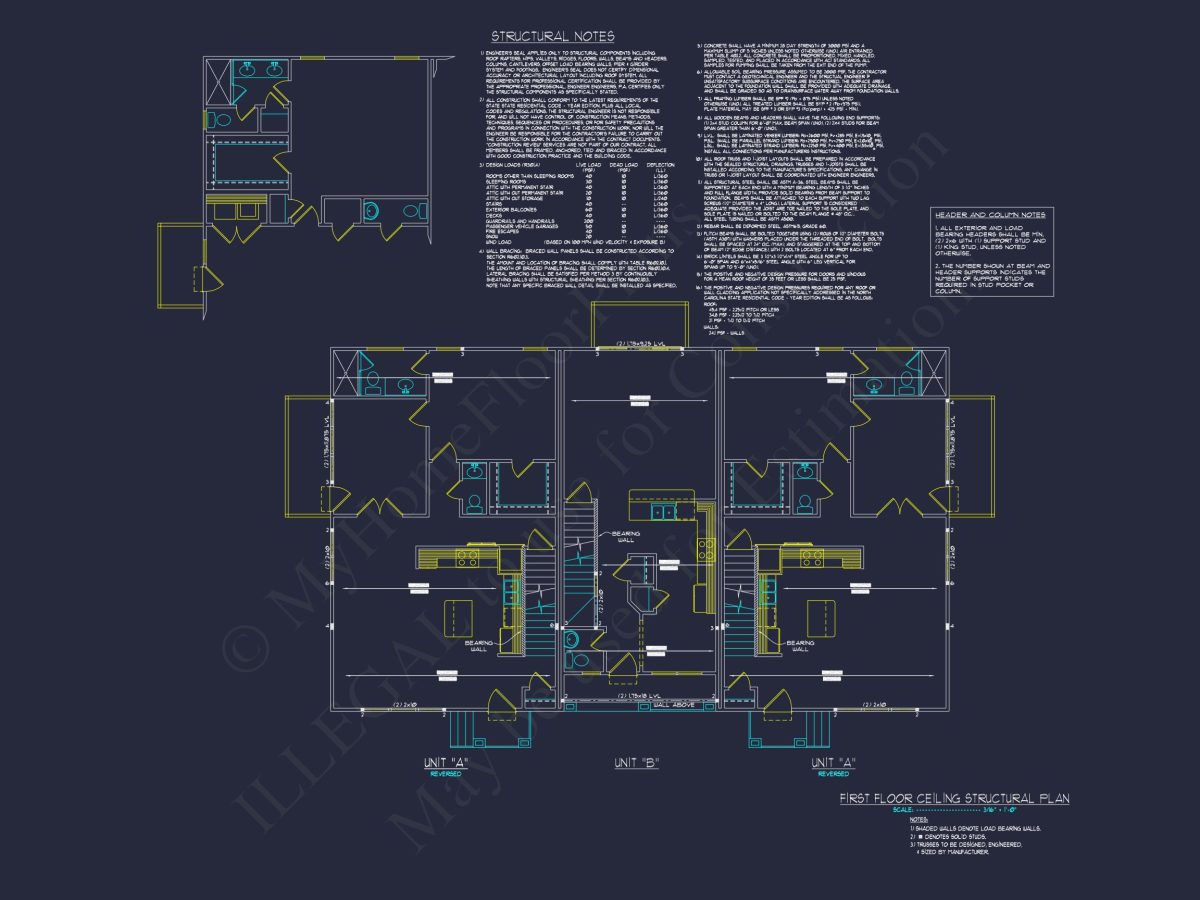 Modern 2-Bedroom Townhome Blueprint with Open Plan Design