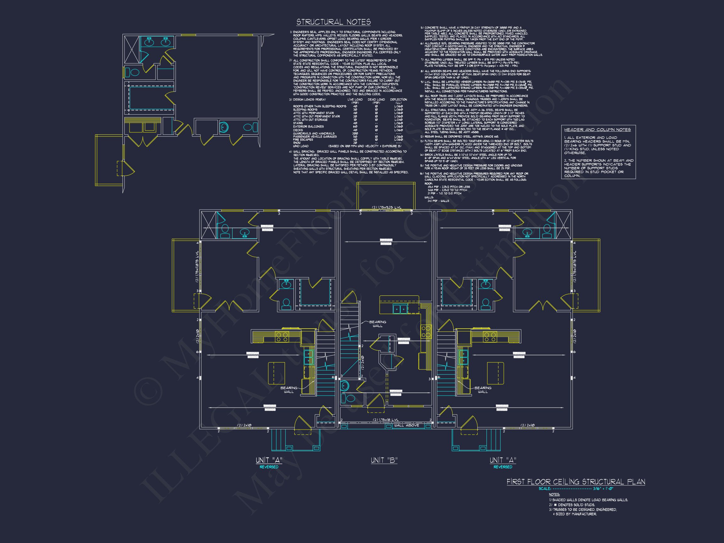 Modern 2-Bedroom Townhome Blueprint with Open Plan Design