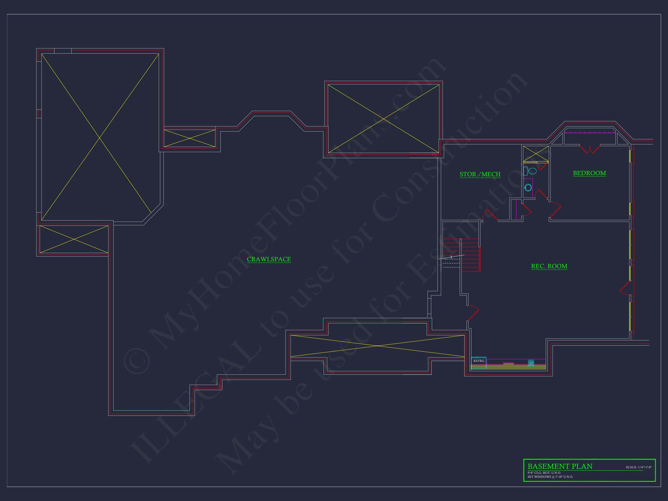 Modern 2-Story Garage Floor Plan with Living Space and CAD Designs