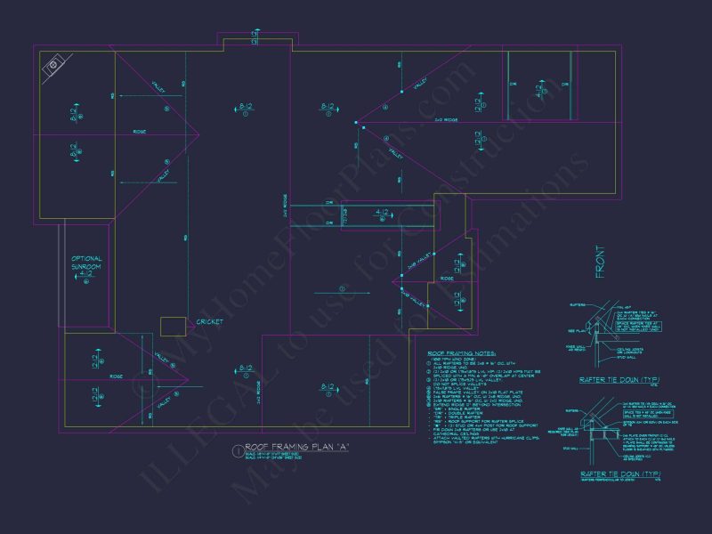 Modern 2-Story house Design with 3 Bedrooms and Garage – CAD Blueprint