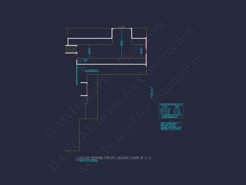 Modern 2-Story house Design with 3 Bedrooms and Garage – CAD Blueprint