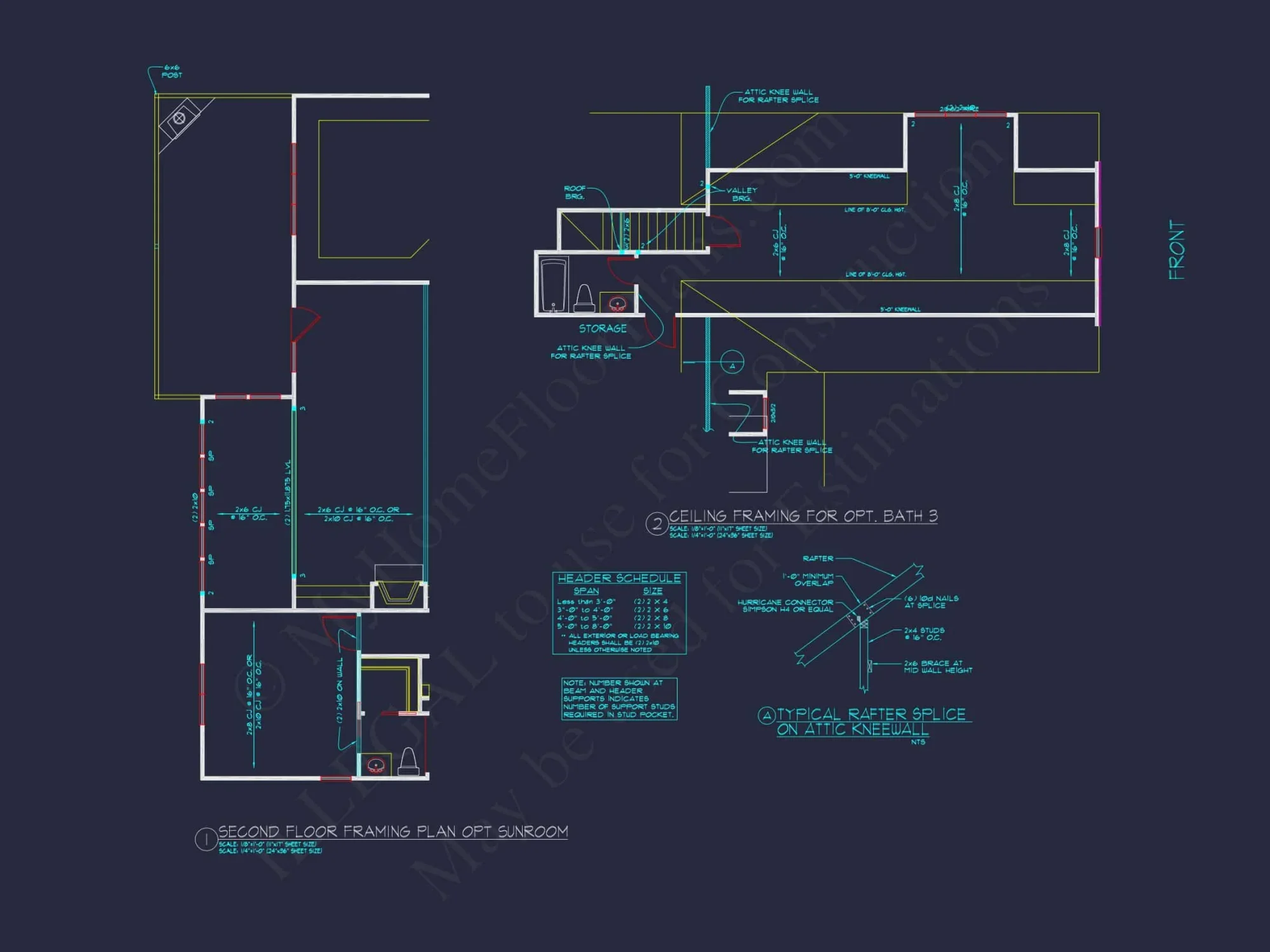 Modern 2-Story house Design with 3 Bedrooms and Garage – CAD Blueprint