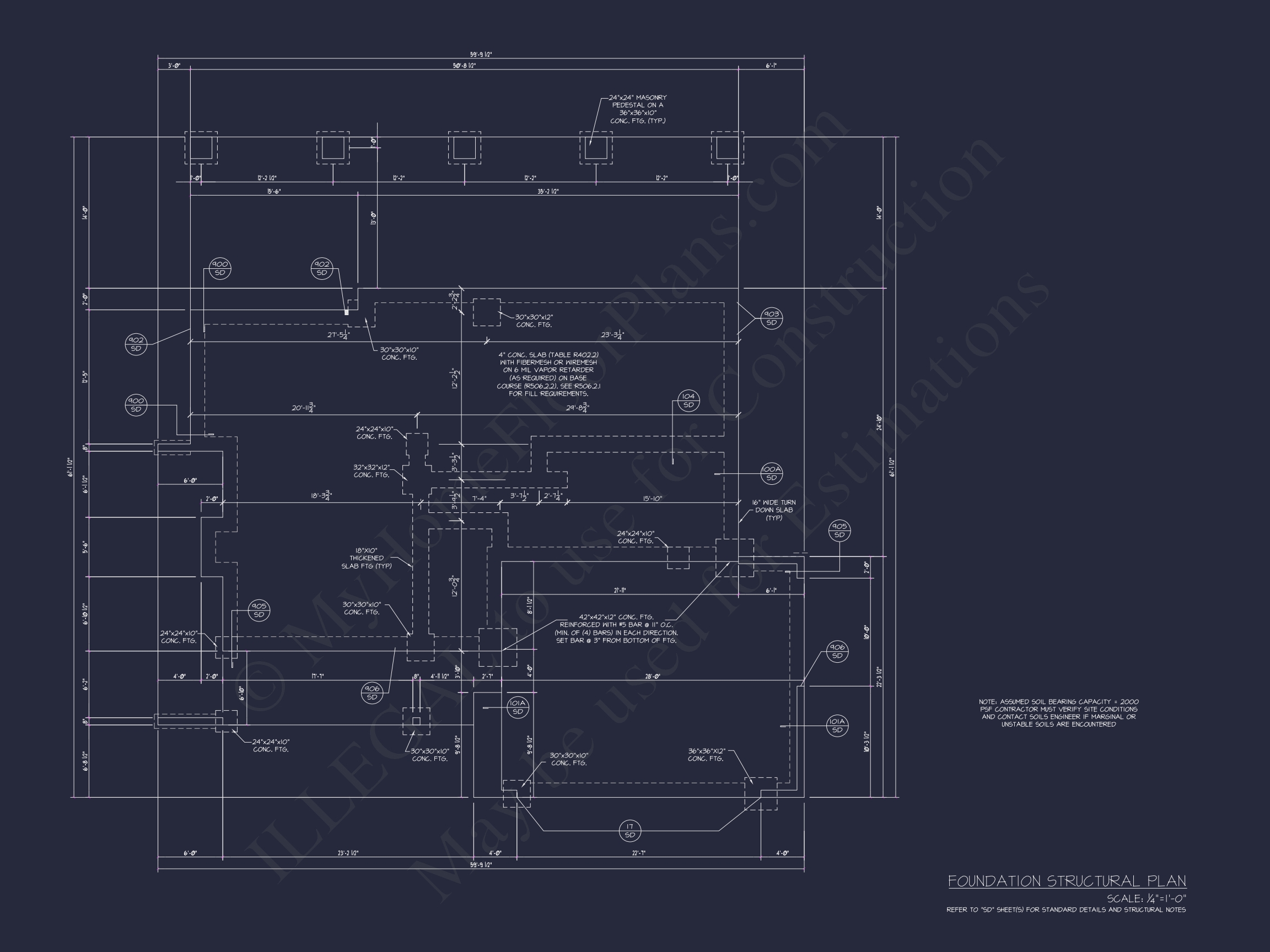 Modern 2-Story Home Floor Plan with Detailed CAD Designs