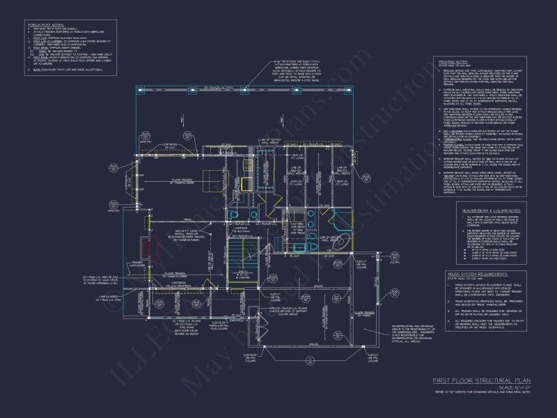 Modern 2-Story house Floor Plan with Detailed CAD Designs