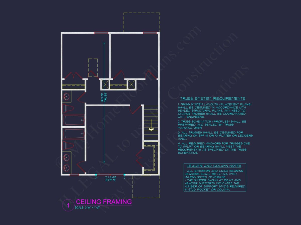 Modern 2-Story house Plan & Blueprint