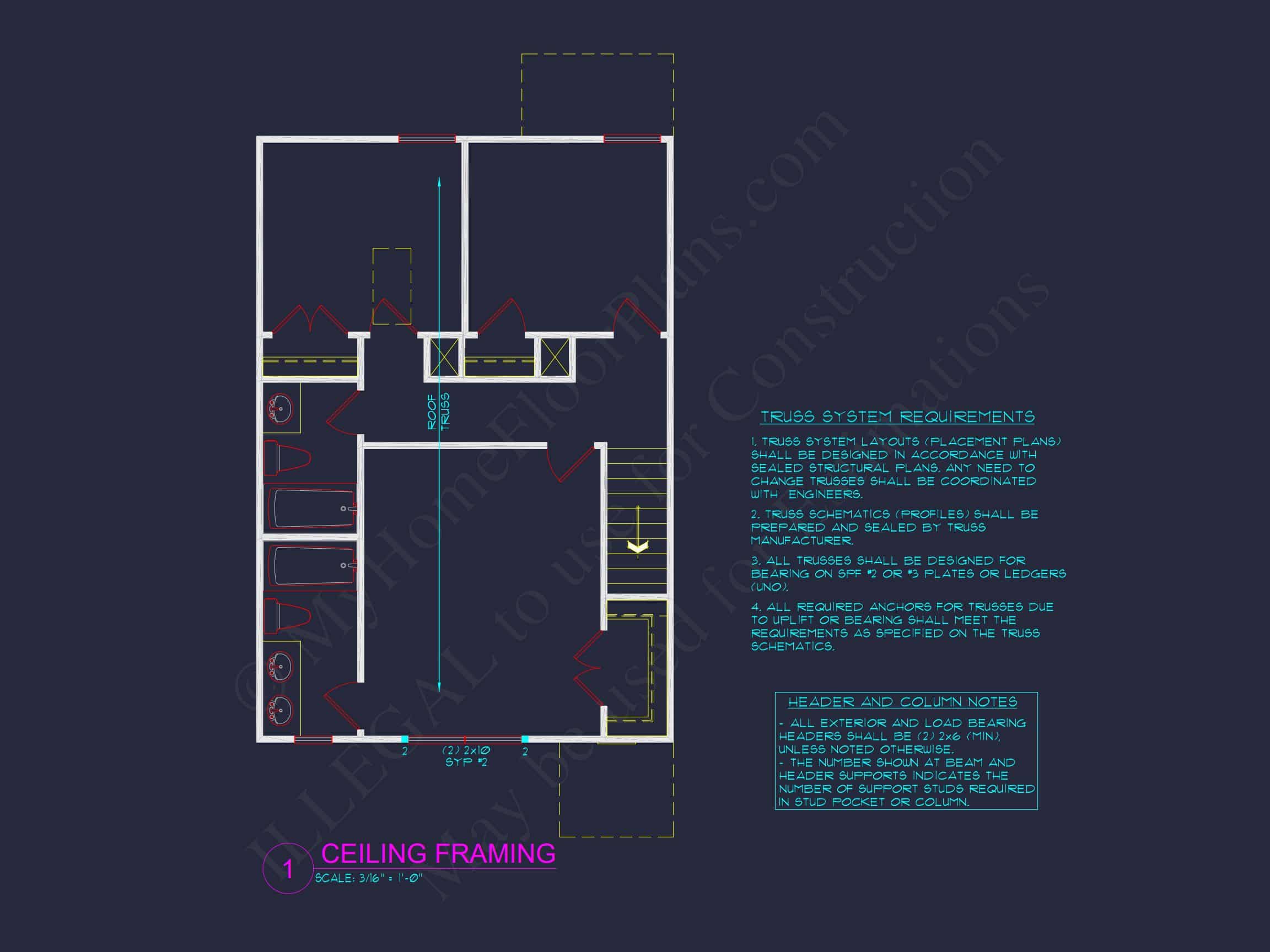 Modern 2-Story house Plan & Blueprint