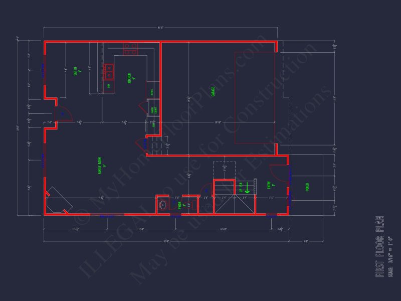 Modern 2-Story house Plan with CAD Designs & Bonus Room