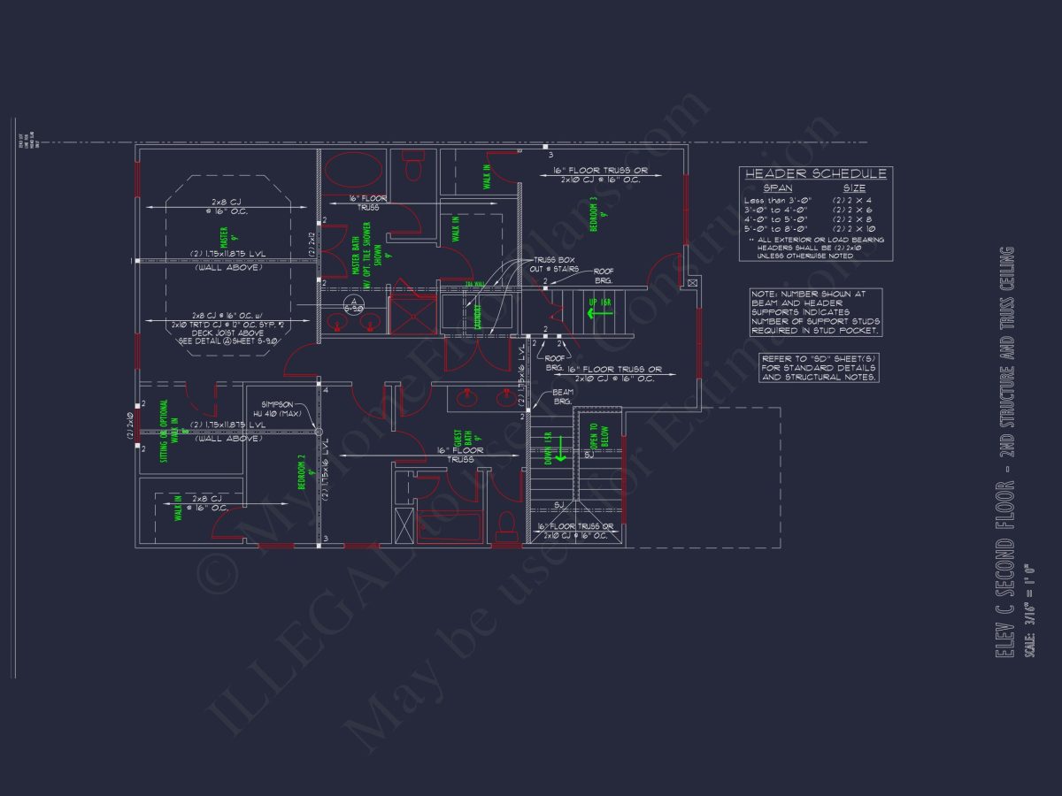 Modern 2-Story house Plan with CAD Designs & Bonus Room
