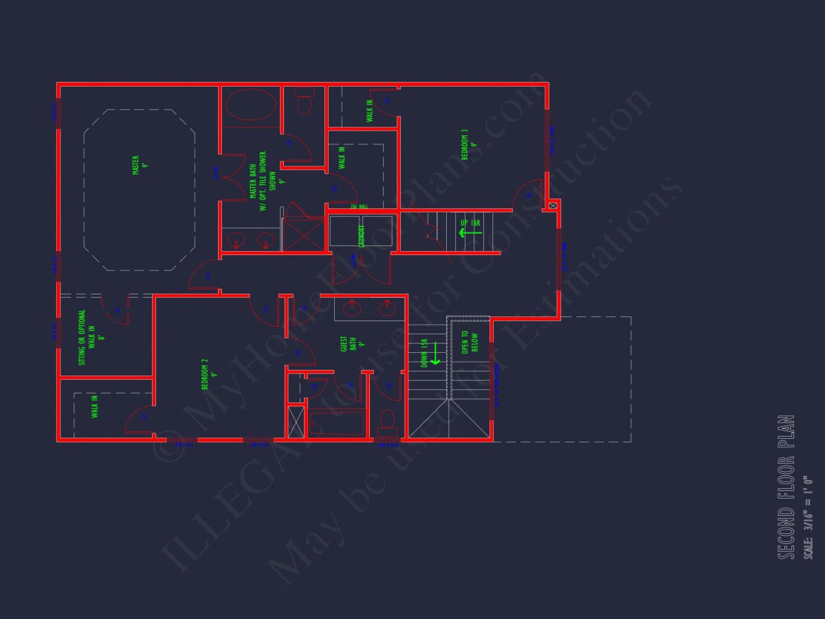 Modern 2-Story house Plan with CAD Designs & Bonus Room