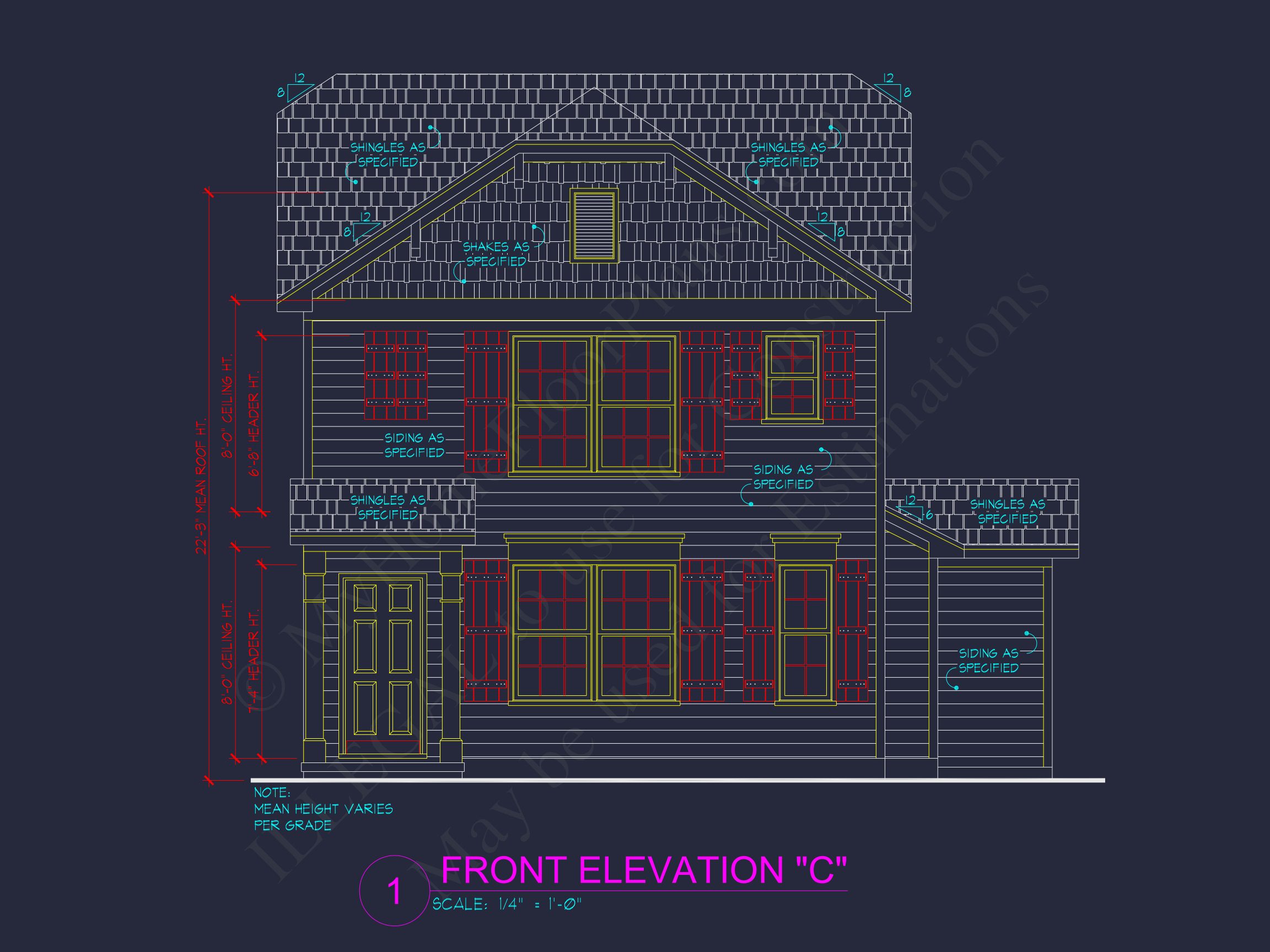 Modern 2-Story house Plan with Open Floor Plan - 3 Beds,2 Baths,& Garage