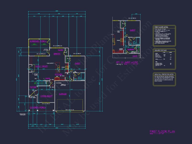 Modern 2.5 Story house Plan with CAD Blueprint Designs