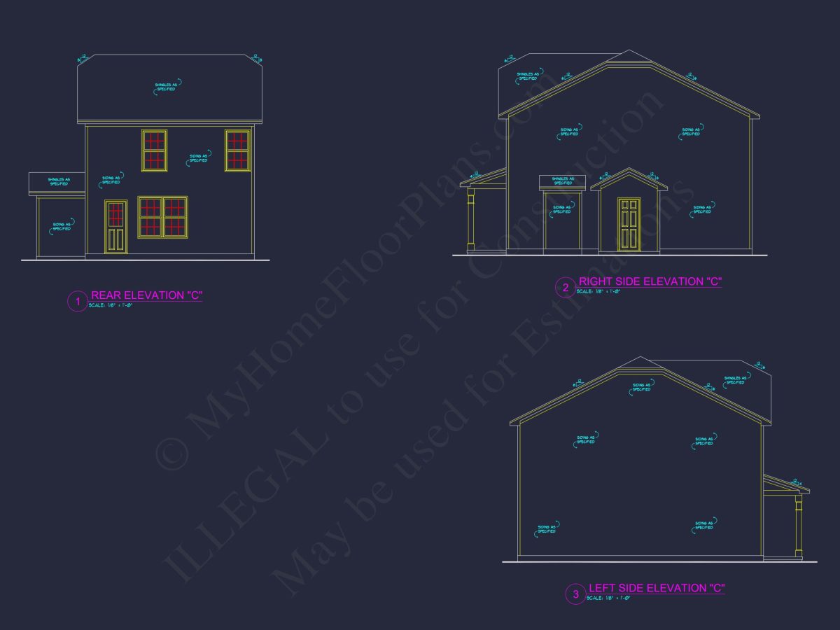 Modern 3-Bedroom house Plan with Open Floor Plan & Attic