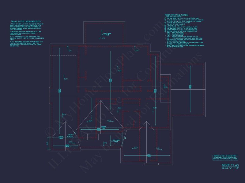 Modern 3-Story Floor Plan With CAD Architectural Designs
