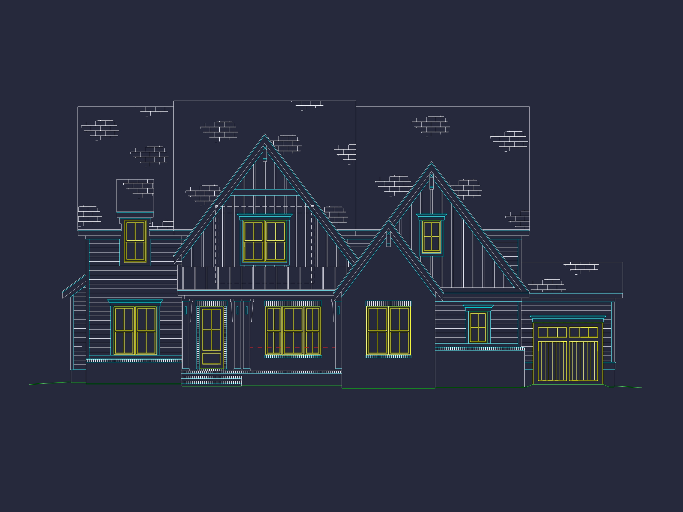 Modern 3-Story Home Plan with CAD Architecture and Designs