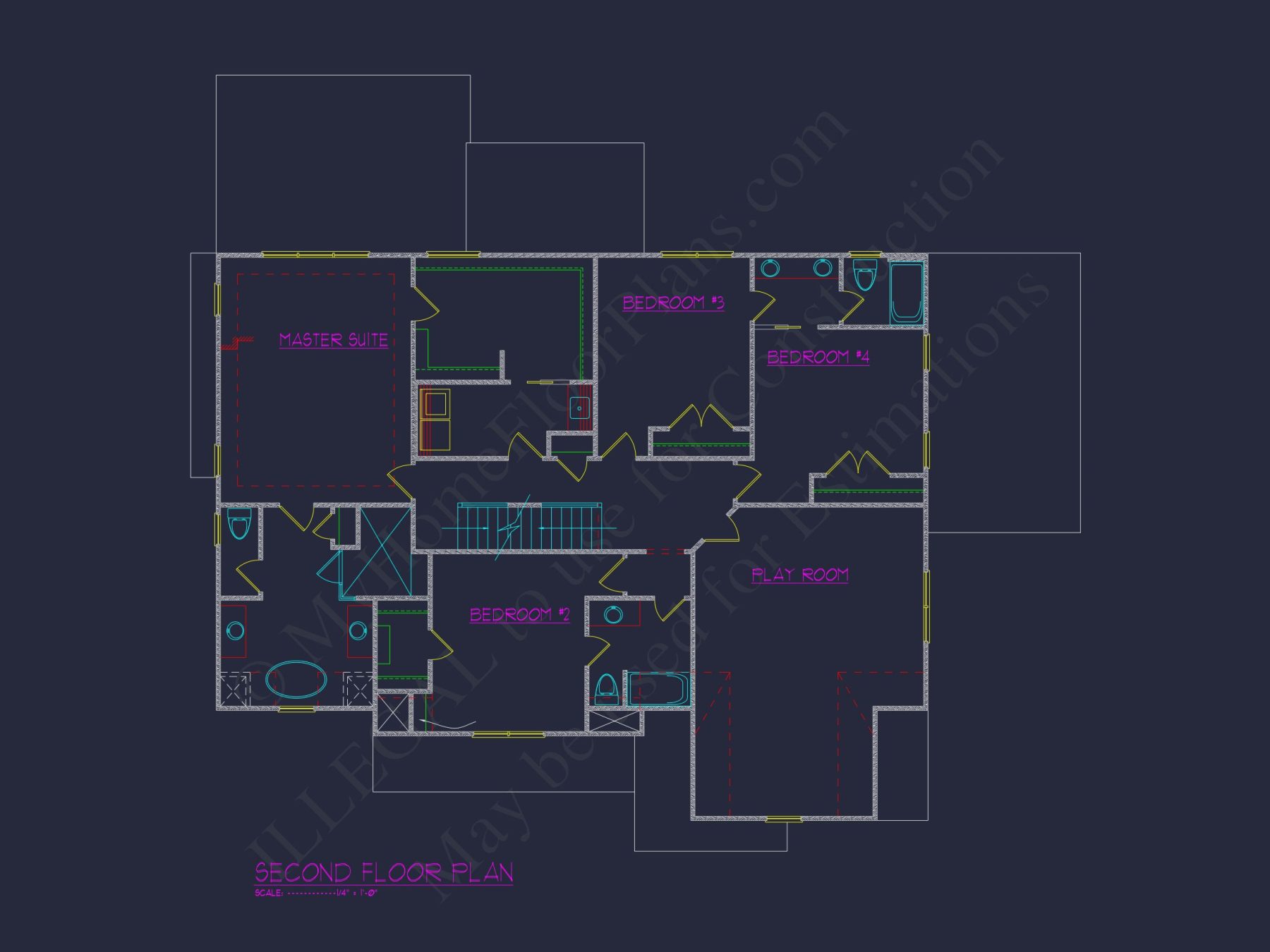 Modern 3-Story house Plan with CAD Architecture and Designs