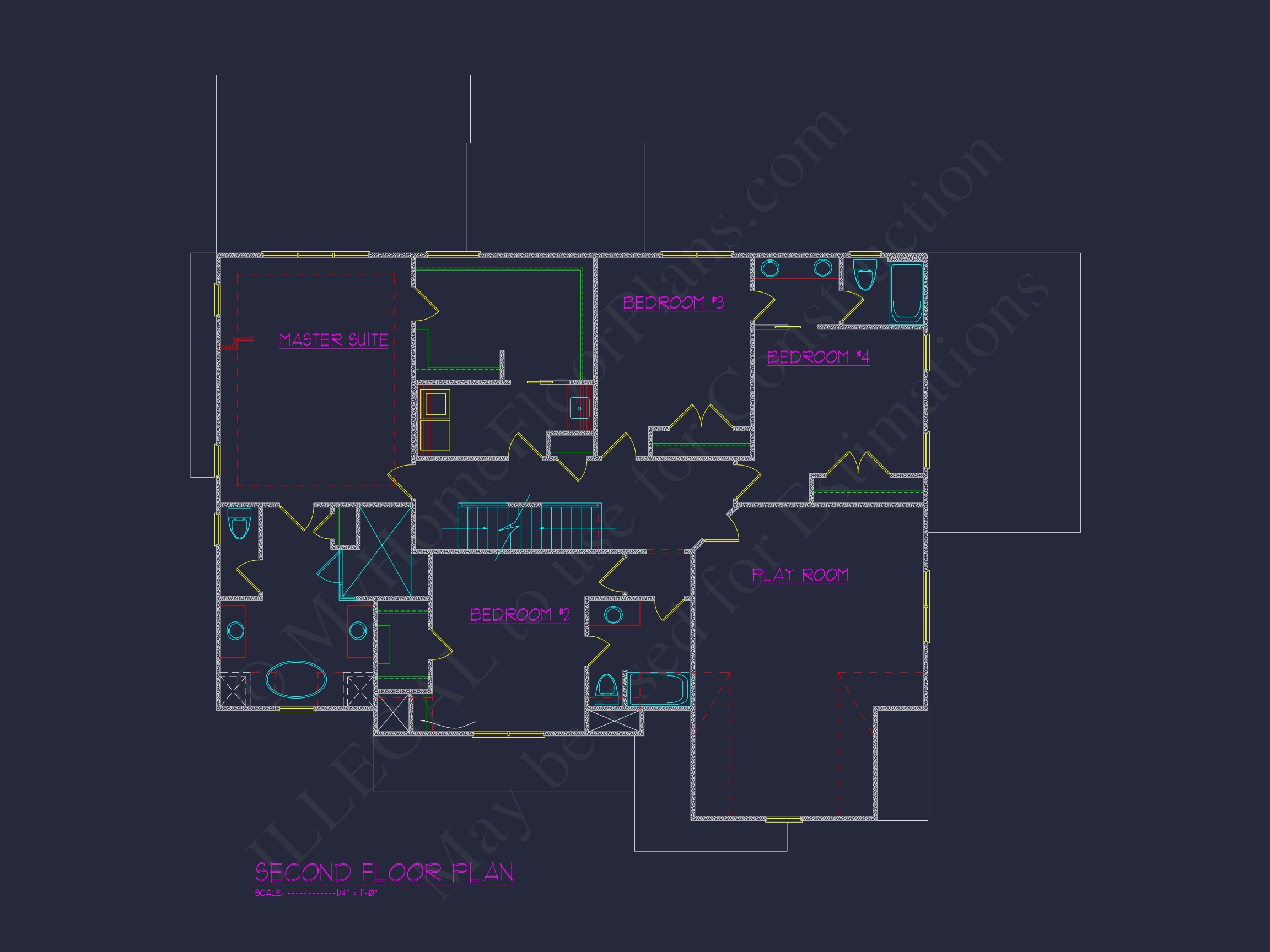 Modern 3-Story Home Plan with CAD Architecture and Designs