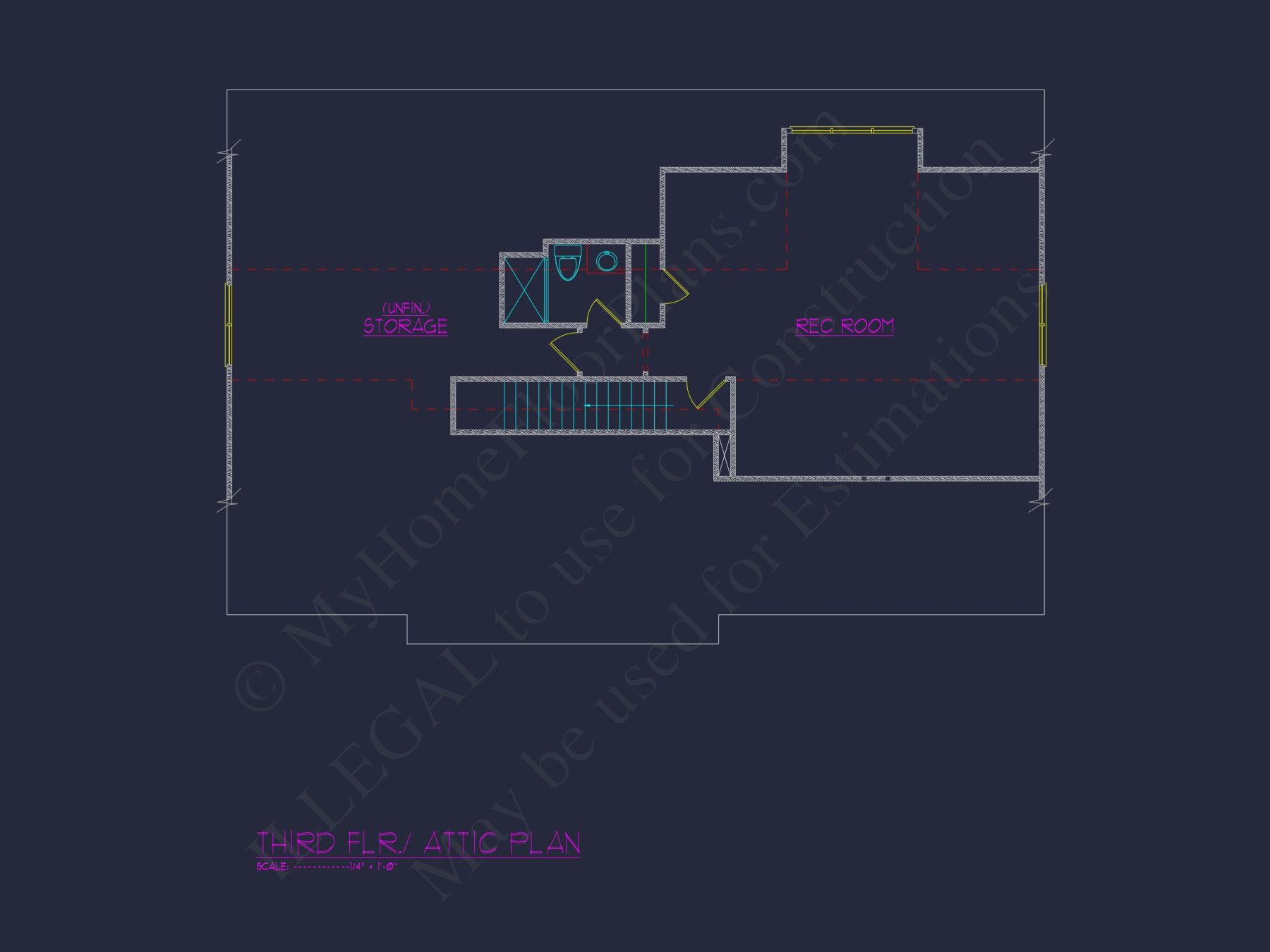 Modern 3-Story house Plan with CAD Architecture and Designs