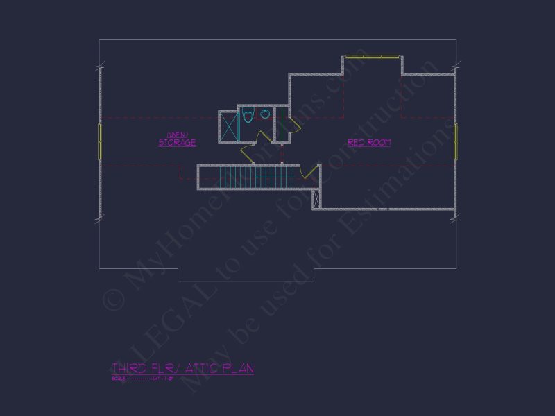 Modern 3-Story house Plan with CAD Architecture and Designs