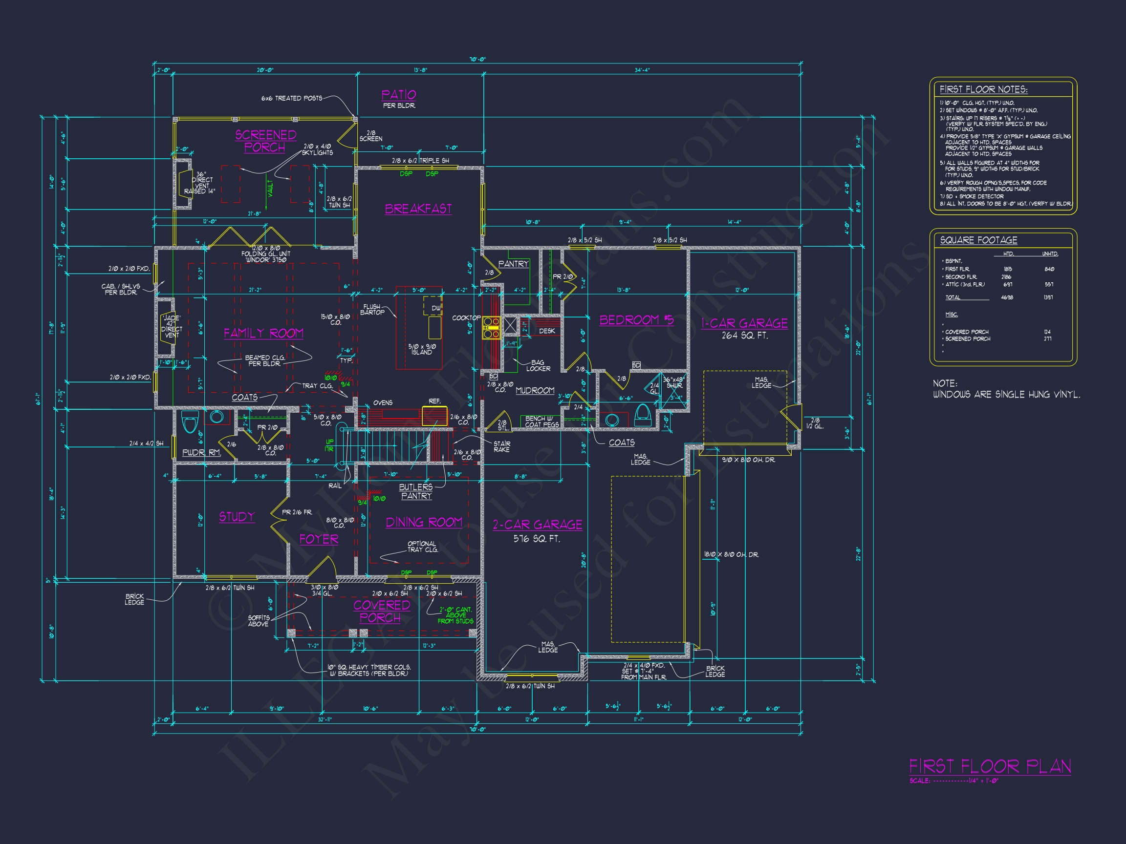 Modern 3-Story Home Plan with CAD Architecture and Designs