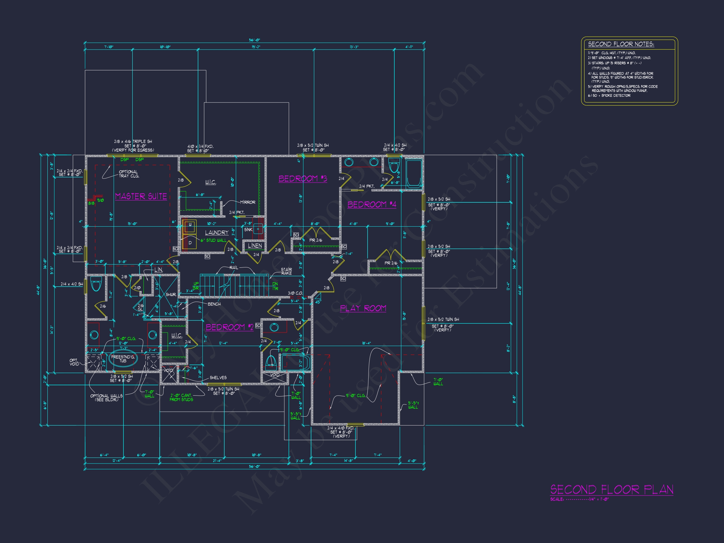 Modern 3-Story Home Plan with CAD Architecture and Designs