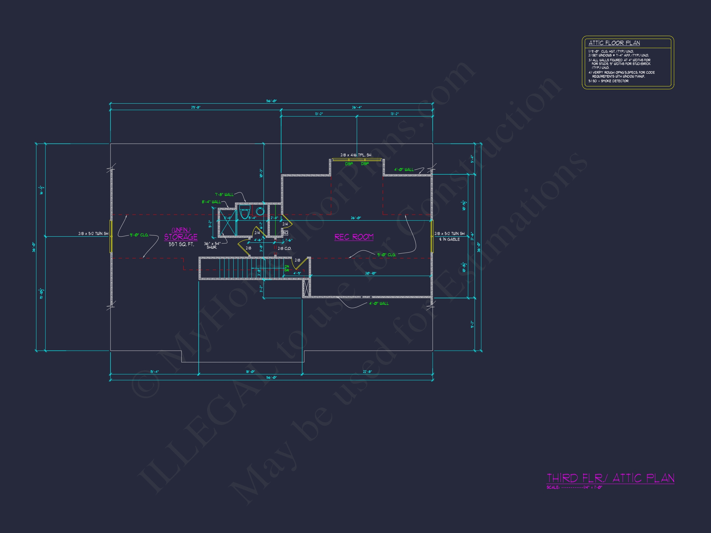 Modern 3-Story Home Plan with CAD Architecture and Designs