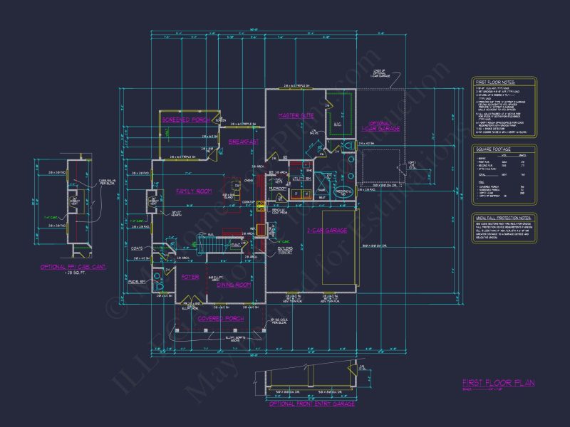 Modern 4-Bed house Plan with CAD Designs & Open Floor Plan
