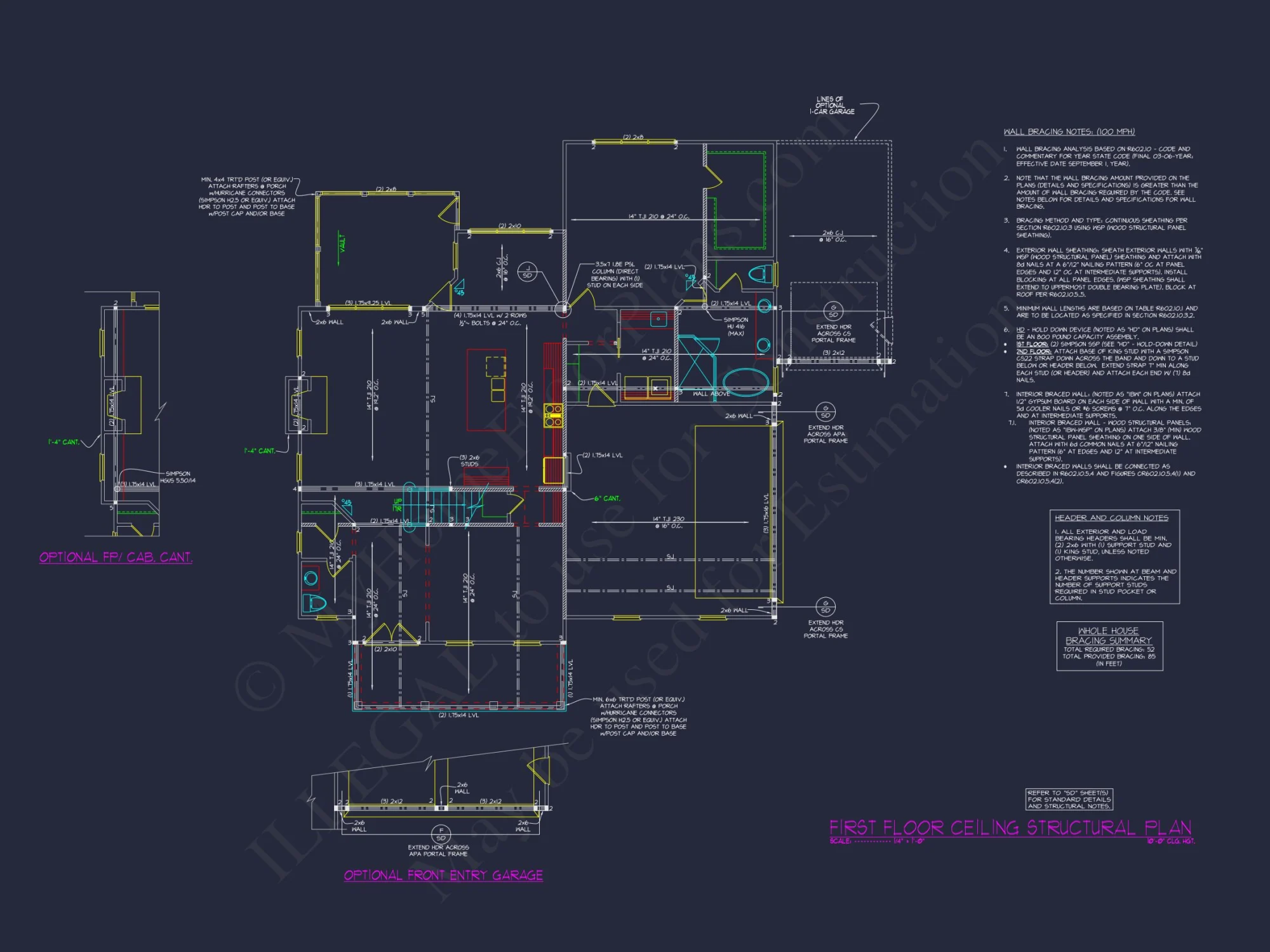 Modern 4-Bed house Plan with CAD Designs & Open Floor Plan