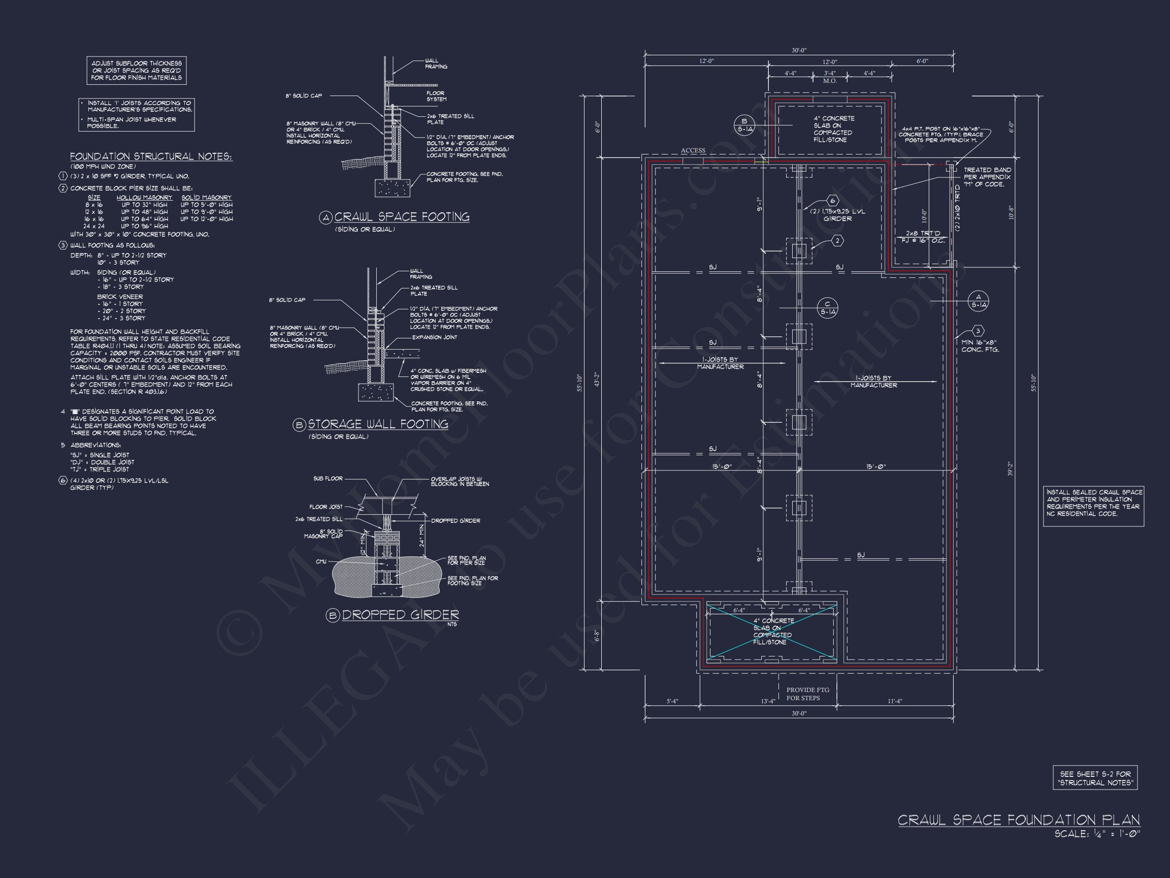 Modern 4-Bedroom house Floor Plan with CAD Designs & Blueprint
