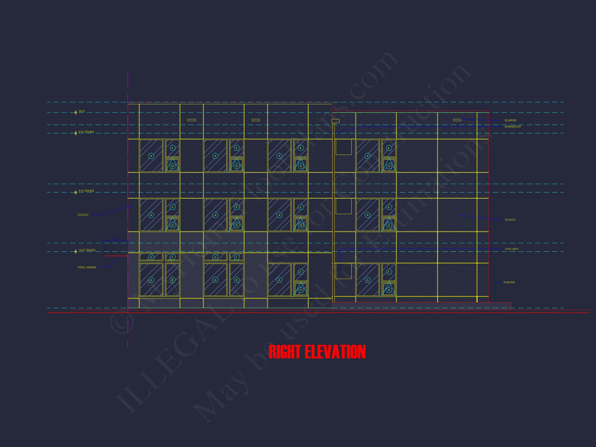 Modern Apartment Complex Floor Plan with CAD Designs