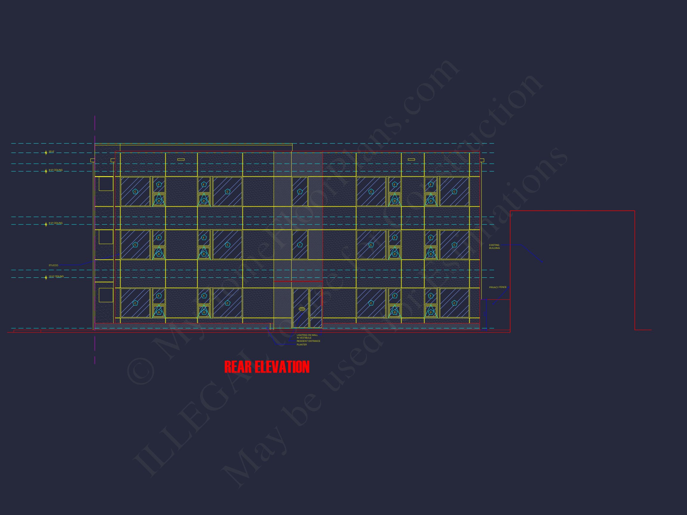 Modern Apartment Complex Floor Plan with CAD Designs