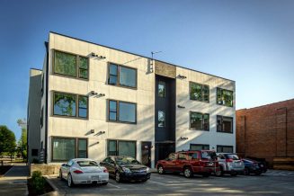 Modern Apartment Complex Floor Plan with CAD Designs