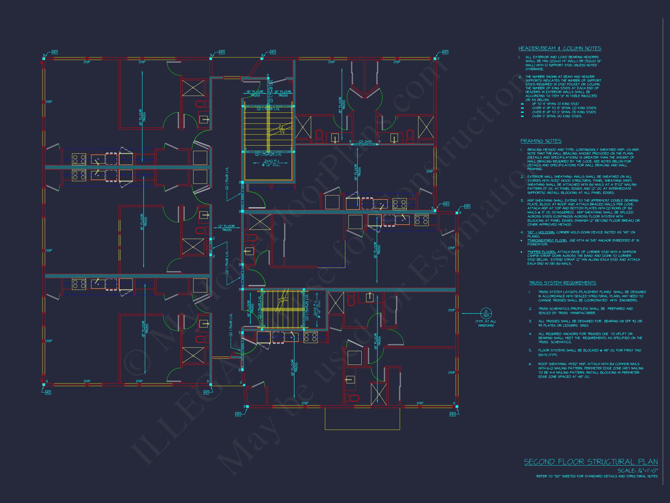 Modern Apartment Complex Floor Plan with CAD Designs