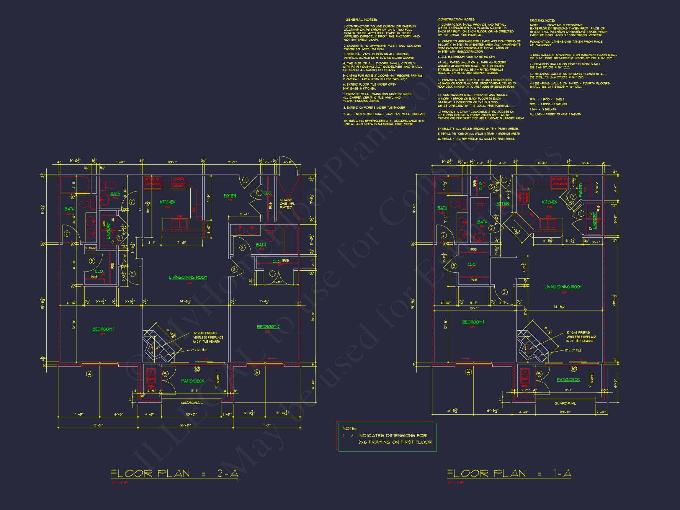 Modern Apartment Complex Home Plan with Detailed Designs