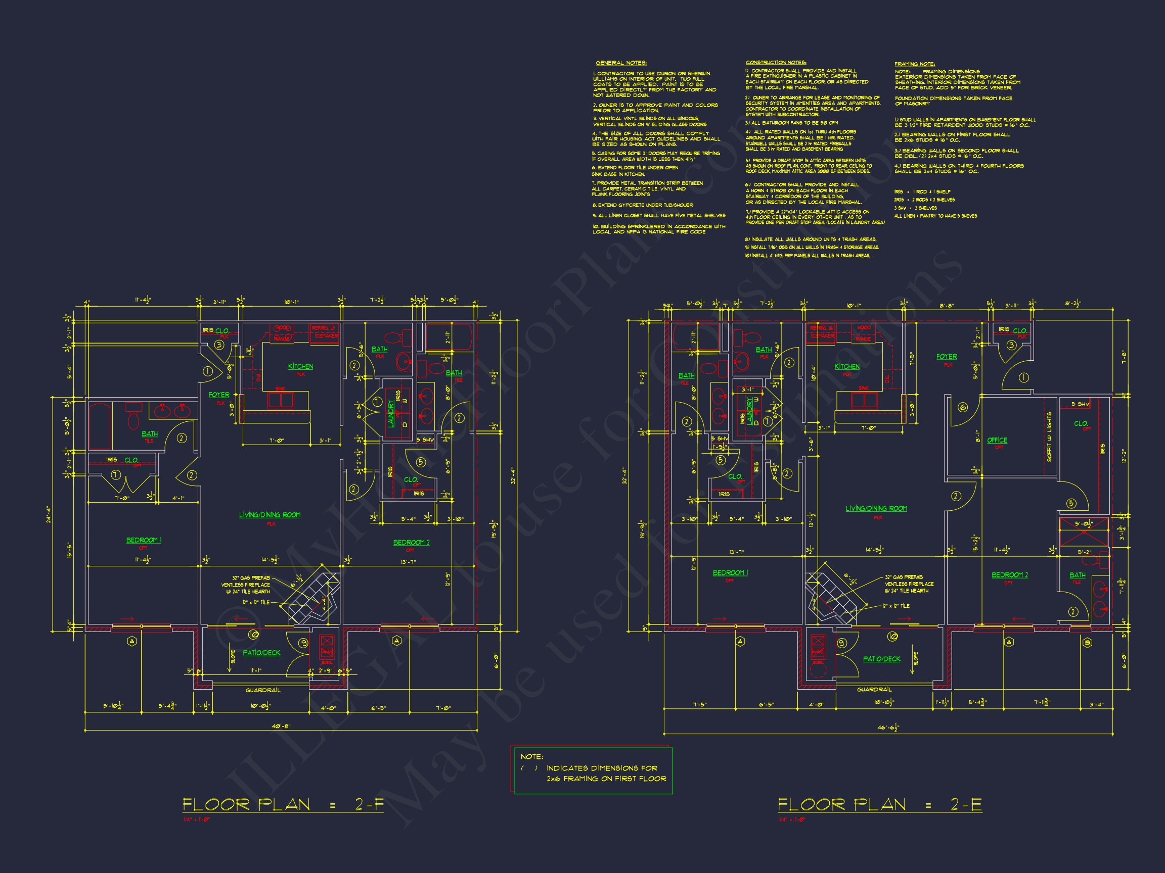 Modern Apartment Complex Home Plan with Detailed Designs