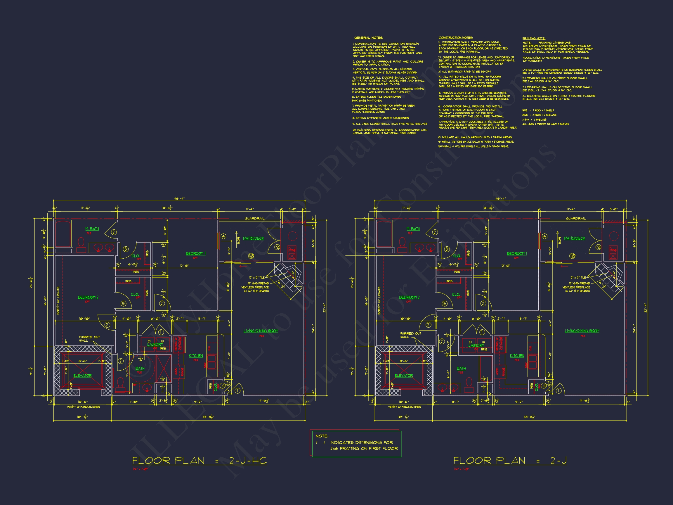 Modern Apartment Complex Home Plan with Detailed Designs