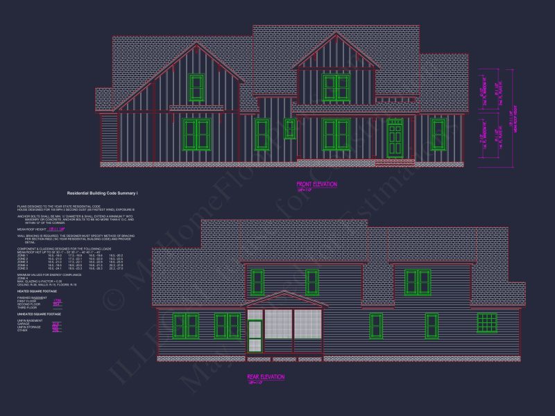Modern Barn-Style house Plan with CAD Blueprints & Designs