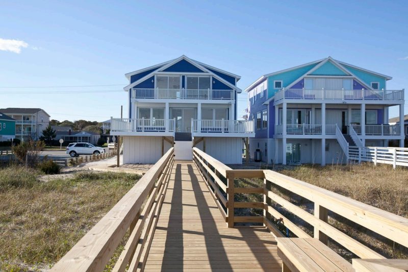 Modern Beach house CAD Plan with Coastal Architecture Options